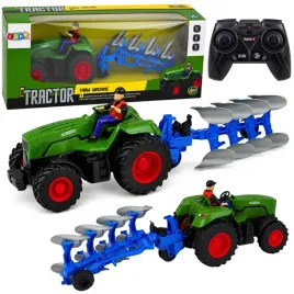 traktor-z-plugiem-i-rolnikiem-zdalnie-sterowany-rc-swiatla-zielony-1-24