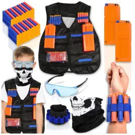 kamizelka-taktyczna-do-nerf-140x-strzalek-2x-magazynek-okulary-bandana