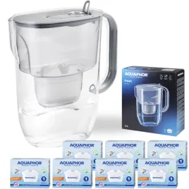 dzbanek-filtrujacy-wode-aquaphor-fresh-32l-szary-z-7-wkladami-maxfor