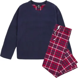 style-it-up-granatowa-pizama-dziecieca-z-wzorem-kratki-146-152-6ba
