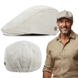 kaszkiet-meski-bawelniany-na-lato-czapka-w-paski-jasnobezowy-pako-jeans
