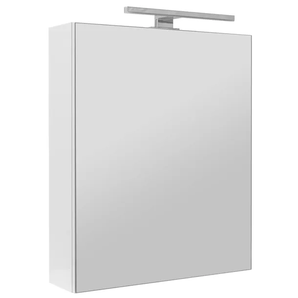SZAFKA ŁAZIENKOWA Z LUSTREM OŚWIETLENIEM LAMPKĄ LED LUSTRZANA WISZĄCA 50 cm