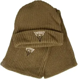 guess-zielony-komplet-z-dzianiny-z-logo-czapka-i-szalik-m-gga