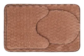 dywaniki-lazienkowe-andora-komplet-3-el-brazowy-poliester-80x50x14-cm