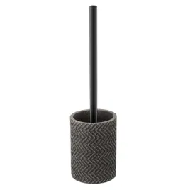 szczotka-wc-sano-polyresin-szara-matowa-z-czarna-raczka-tloczony-wzor