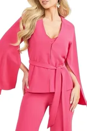 marciano-by-guess-rozowy-zakiet-z-wiazaniem-i-szerokimi-rekawami-42-gga