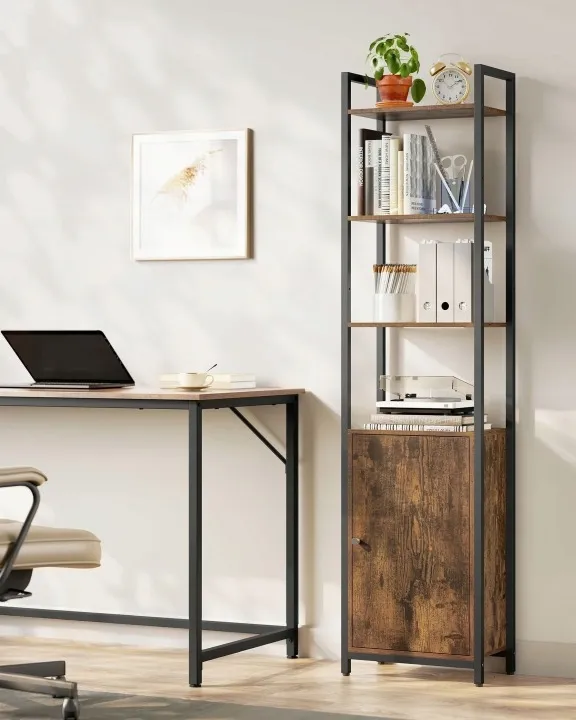 Regał Songmics Vasagle 40 cm x 159,5 cm x 24 cm dąb rustykalny - zdjęcie 3