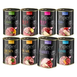 dolina-noteci-piper-premium-mokra-karma-dla-psa-puszki-mix-smakow-8x400g