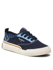 pepe-jeans-granatowe-tramki-dzieciece-z-niebieskimi-wstawkami-32-u-a
