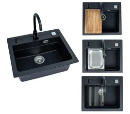 sink-atrox30-g91-with-mixer-black