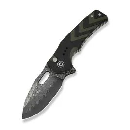 noz-civivi-vexron-damast-g10-milled-black-and-green