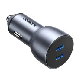 ladowarka-samochodowa-ugreen-cd213-2x-usb-c-36w-szara