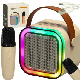 zestaw-do-karaoke-glosnik-bluetooth-mikrofon-usb-led-bezowy