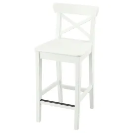 ikea-rosentorp-stolek-barowy-z-oparciem-bialy-63-cm