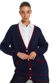 trendyol-granatowy-kardigan-damski-oversize-z-perelkowymi-guzikami-l-5ea