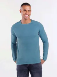 mst-thomas-meski-sweter-niebieski-gladki-okragly-dekolt-xl-6fa