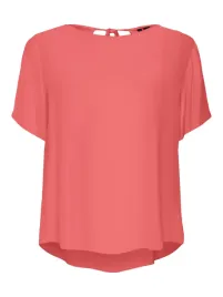 vero-moda-koralowa-bluzka-z-krotkim-rekawem-i-wiazaniem-xs-6fa
