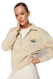 trendyol-bluza-damska-bezowa-z-haftem-i-zamkiem-m-5ea-m-5-a