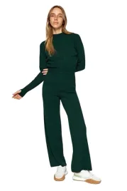 trendyol-zielony-komplet-damski-sweter-spodnie-prazkowane-l-5ea-l-5-a