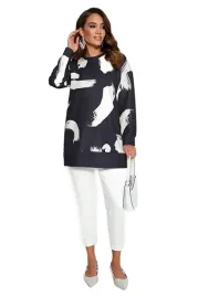trendyol-bluza-damska-z-nadrukiem-czarno-biala-dlugi-rekaw-m-5ea-m-5-a