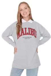 trendyol-szara-bluza-damska-z-kolnierzykiem-i-nadrukiem-malibu-l-5ea