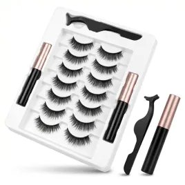 rzesy-magnetyczne-7-par-sztuczne-zestaw-eyeliner-peseta-bez-kleju-5d-czarne