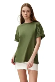 trendyol-damski-t-shirt-z-krotkim-rekawem-zielony-s-5ea-s-5-a