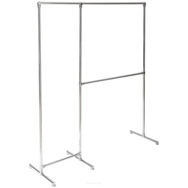 STOJAK NA WIESZAKI 200x250(150+100)x50cm UBRANIA SKLEP BUTIK c1