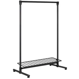 wieszak-ubraniowy-czarny-z-polka-z-drutu-100x150cm-butik-dom-sklep-black