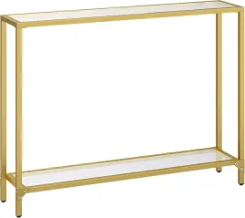 hoobro-egd04xg01-stol-konsolowy-100-cm-zloty-z-hartowanym-szklem-i-polkami