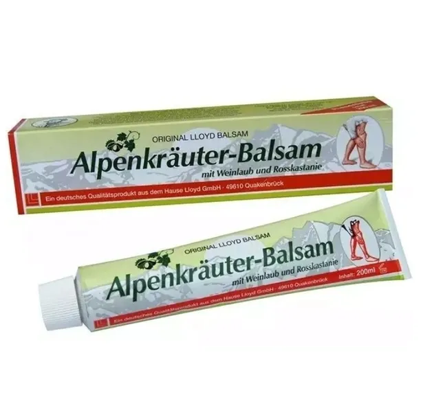 Alpenkrauter Balsam Lloyd MAŚĆ NA KRĄŻENIE naturalna BÓL NÓG ŻYLAKI 200ml