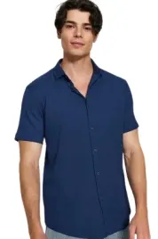 trendyol-granatowa-koszula-meska-casual-z-krotkim-rekawem-xxl-5aa