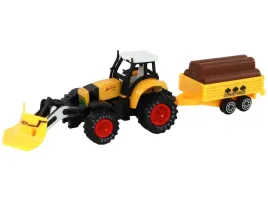 traktor-z-przyczepa-koparka-spychacz-maszyna-zolty-zielony-czerwony