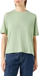 garcia-zielony-t-shirt-z-metalicznym-wloknem-i-okraglym-dekoltem-xs-6fa