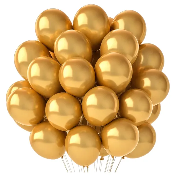 Balony Złote 100szt Chrzest Ślub Na 18 Urodziny Dekoracje balonowe 36cm