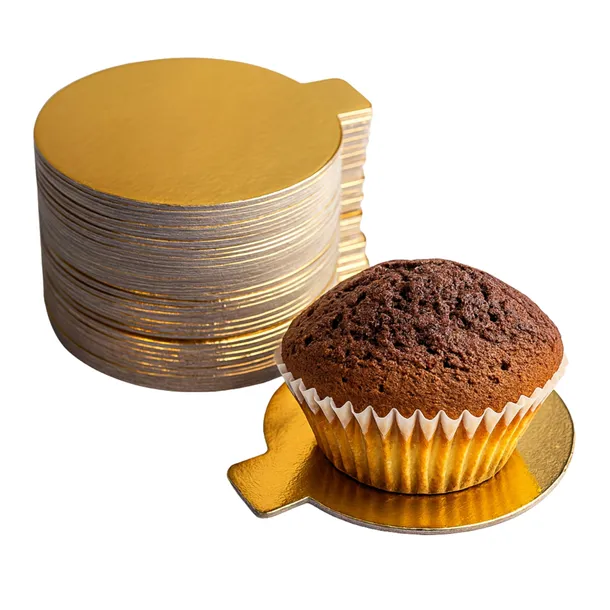 Podkładki Pod MONOPORCJE TORT 50szt Podkładki na CIASTO 7,8x9cm na ŚLUB