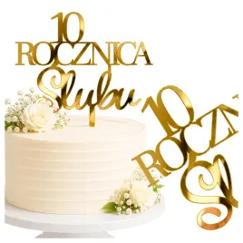 10-rocznica-slubu-topper-piker-lustro-zlote-plexi-na-tort-ciasto-impreza