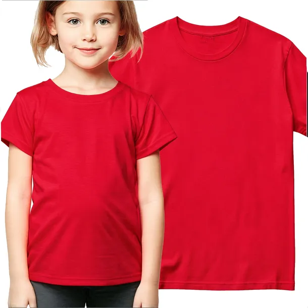 KOSZULKA DZIECIĘCA T-SHIRT PREZENT URODZINY BAWEŁNA CZERWONA ROZMIAR 3-4