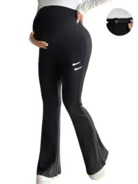shein-legginsy-ciazowe-prazkowane-czarne-dlugie-s-lyi