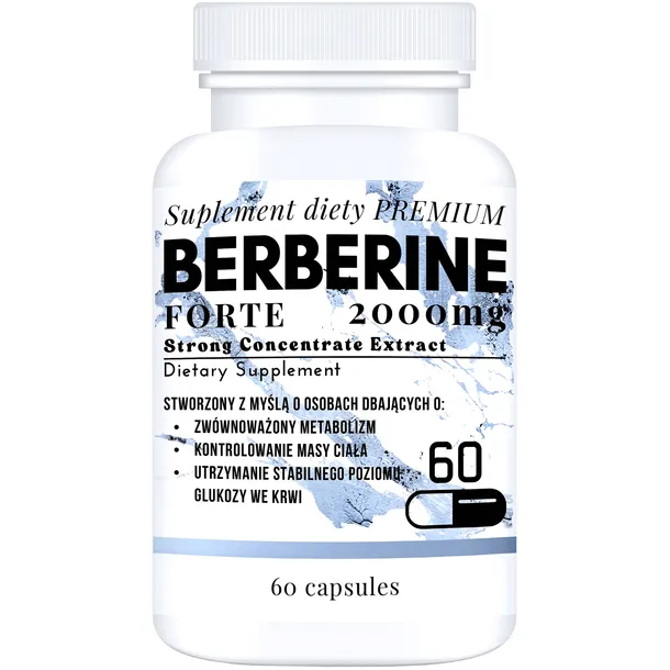 BERBERYNA 2000MG EKSTRAKT ODCHUDZANIE CUKRZYCA GLUKOZA INSULINA DER 60 CAPS