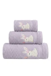 kroliczek-wrzos-30x50-recznik-baby-dzieciecy-100percent-bawelna