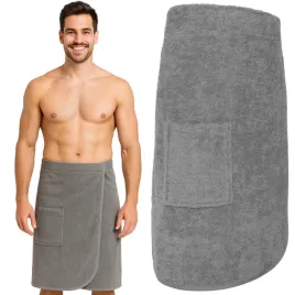 kilt-spa-recznik-do-sauny-wellness-100percent-bawelna-szary-l-xl