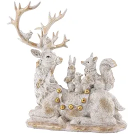 figurka-renifer-ze-zwierzetami-lesnymi-315x29x165cm