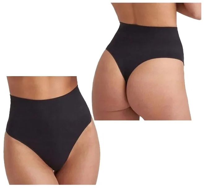 GATTA STRING CORRECT STRINGI WYSZCZUPLAJĄCE Z WYSOKIM STANEM CZARNE M