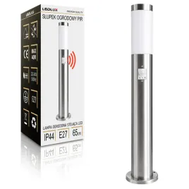 slupek-ogrodowy-led-e27-65cm-inox-pir-ip44