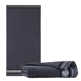 zwoltex-rondo-2-recznik-z-haftem-duzy-kapielowy-czarny-450g-70x140cm
