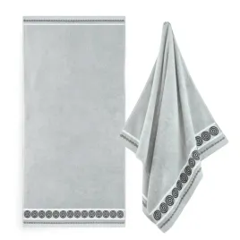 zwoltex-rondo-2-recznik-z-haftem-duzy-kapielowy-szary-450g-70x140cm