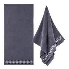 zwoltex-zen-2-recznik-z-haftem-duzy-kapielowy-czarny-450g-70x140cm