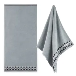 zwoltex-zen-2-recznik-z-haftem-duzy-kapielowy-szary-450g-70x140cm