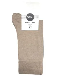 gatta-skarpety-meskie-perfect-man-gladkie-bawelna-bezowe-e76-42-44